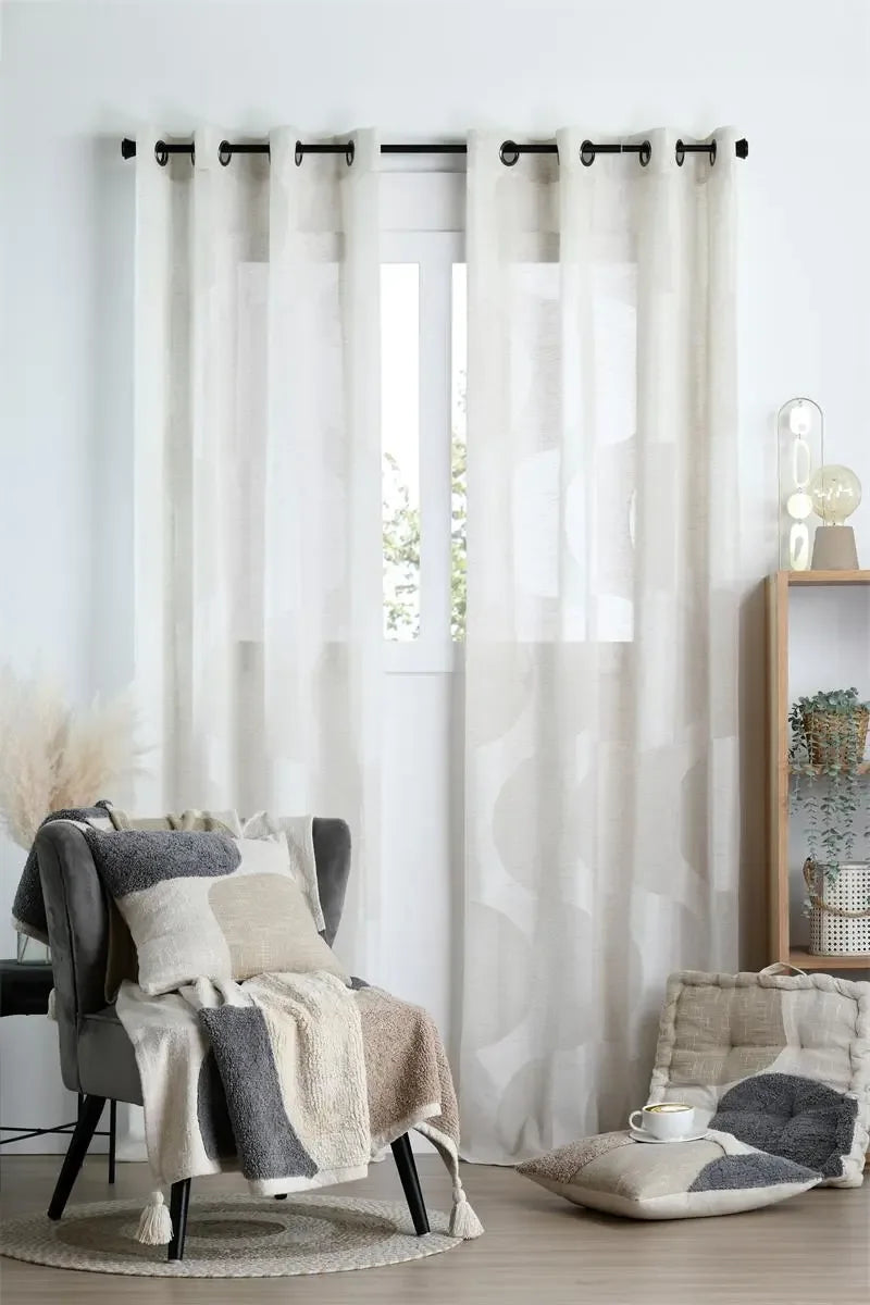 Voilages à motifs : élégance, légèreté et style dans votre intérieur - Maison Étoffes & Co