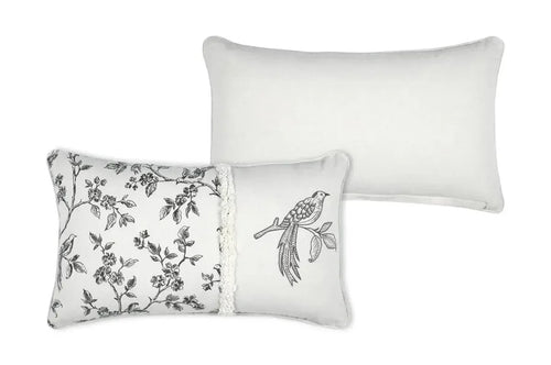 Coussin Clarine Écru 30x50 cm: Touche de Douceur et Élégance - Maison Étoffes & Co