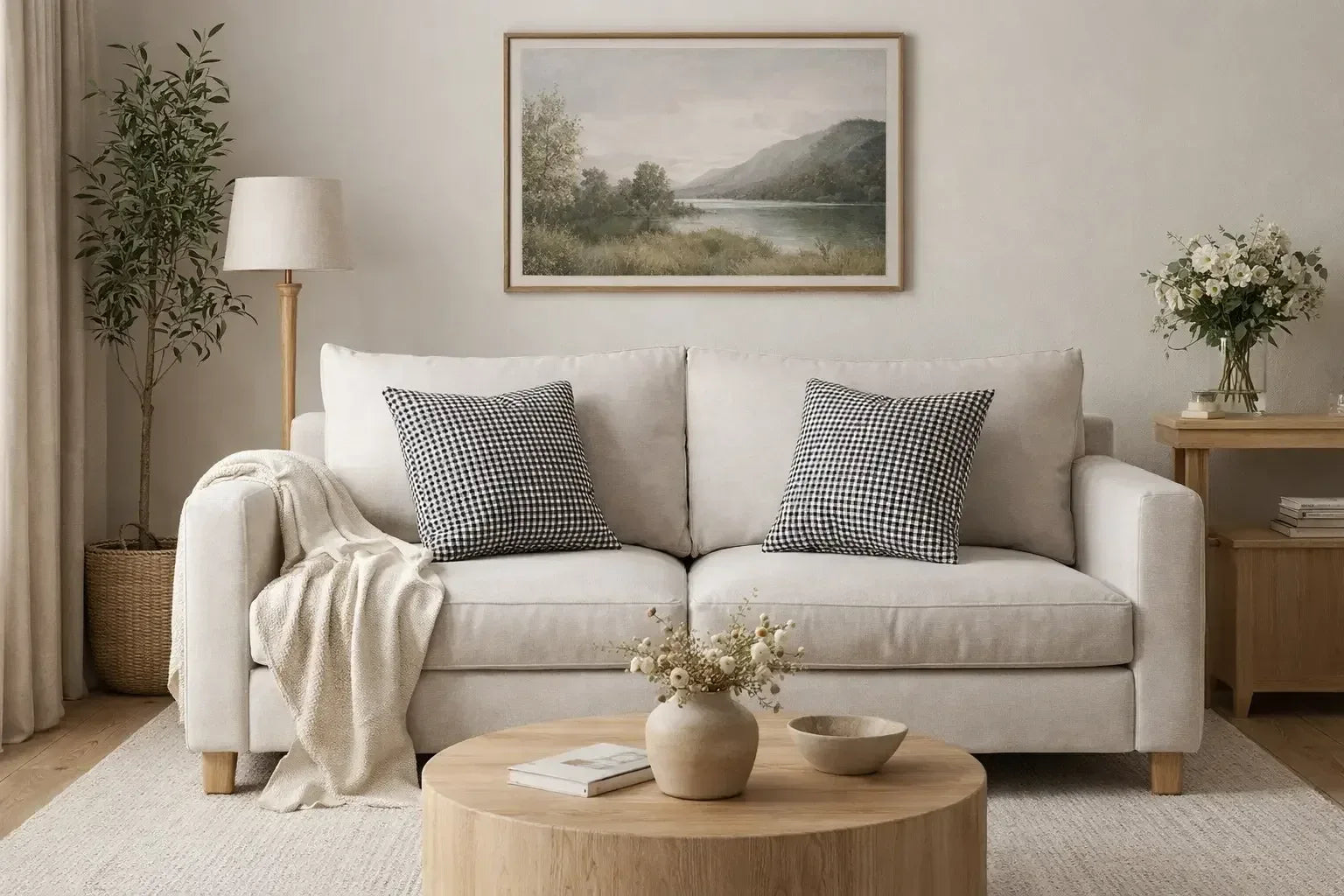 Housse de coussin vichy - 5 Coloris - Maison Étoffes & Co