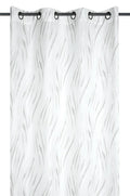 Voilage Arpège 140 x 260 cm à oeillets Noir Ø 40 mm - Maison Étoffes & Co