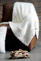 Plaid Mouton Blanc Douillet : 2 Tailles au Choix pour votre Confort - Maison Étoffes & Co