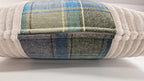 Coussin 40x40 cm "L'Écossais Chic" – Velours Côtelé et Tartan